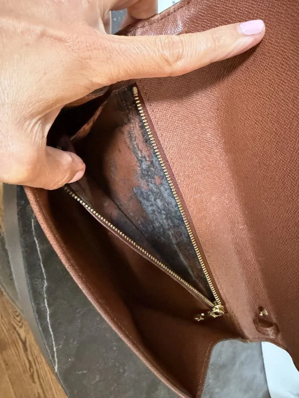 Louis Vuitton Bordeaux Clutch Bag Monogram Leather